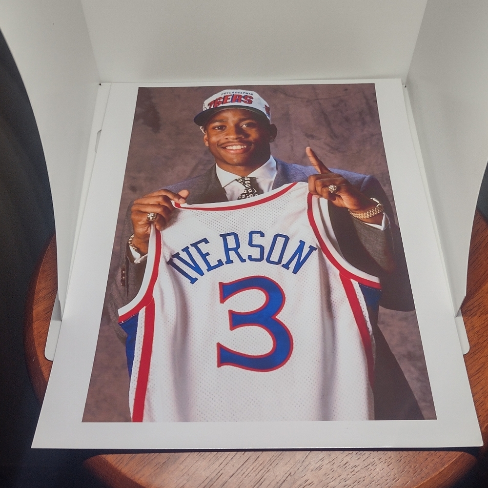 BRAND NEW ALLEN IVERSON PHILADELPHIA 76ERS ROOKIE 8.5x11 ULTRA GLOSSY NBA POSTER